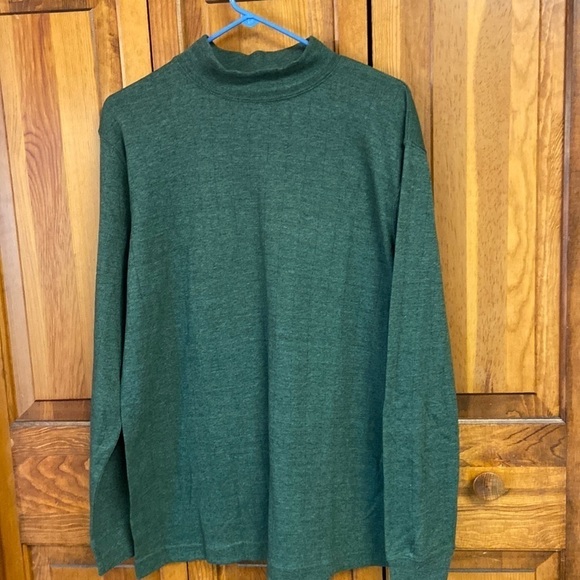 Architect Cotton/Polyester Mick Turtle Neck Top Medium Deep Green - Picture 1 of 5